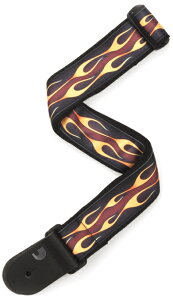 �_�_���I �M�^�[�p�X�g���b�v�iHot Rod Flame Red�j 50F09 D'Addario�@STANDARD STRAP END