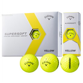2023年モデル ゴルフ SUPERSOFT23-YL キャロウェイ スーパーソフトボール 1ダース 12個入り（イエロー） Callaway SUPERSOFT