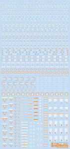 �n�C�L���[�p�[�c 1/100 �z���C�g���I�����W RB02�R�[�V�����f�J�[���i1�����j�yRB02-100WAO�z �f�J�[��