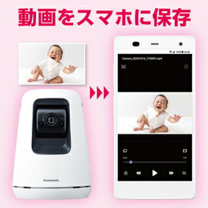 楽天市場】パナソニック ベビーモニター（ホワイト） KX-HBC200-W 