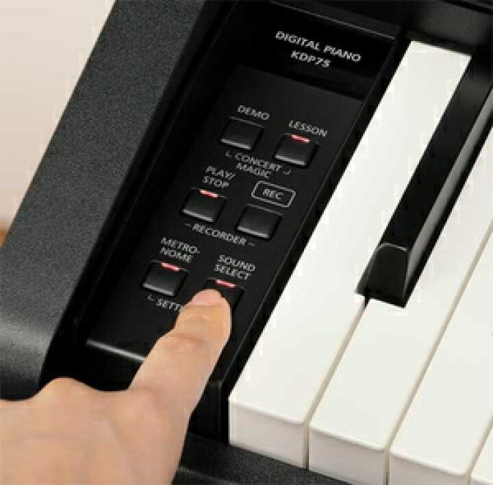 楽天市場】KDP75-B カワイ 電子ピアノ(エンボスブラック仕上げ)【固定 