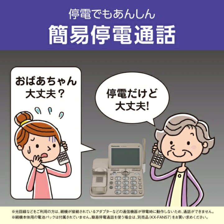 楽天市場】VE-GD78DL-W パナソニック コードレス電話機（子機1台付き 