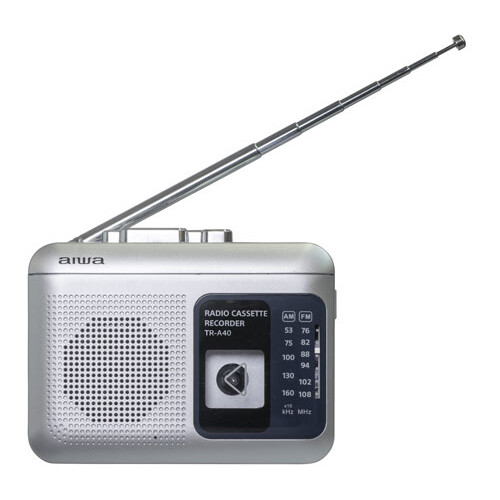 TR-A40S アイワ ラジオカセットレコーダー(シルバー) AIWA