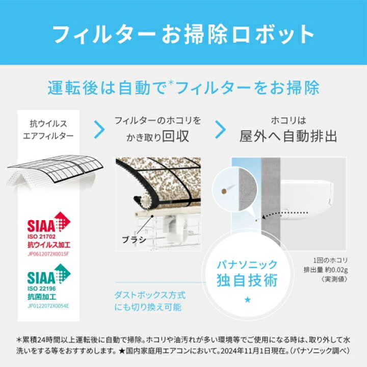 楽天市場】パナソニック 【2025年モデル】【標準工事セットエアコン 
