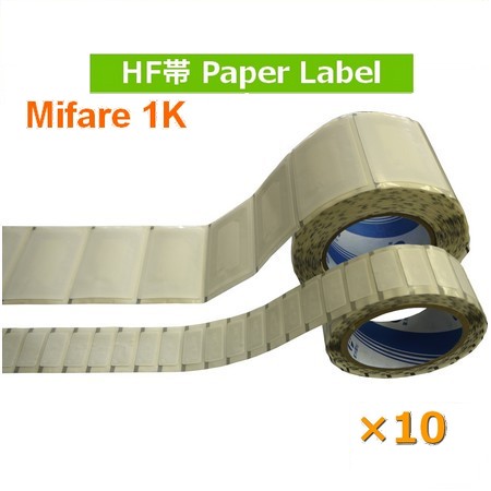 メール便対応可能 即日発送 HF帯 紙ラベル Mifare 1K 10枚 人気大割引 マイフェア 人気の贈り物が大集合 周波数帯13.56MHz RFID ICラベル