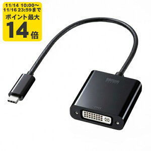 USB Type C-DVIϊA_v^ DisplayPort AltmodeɑΉType-C|[gDVI(1080p)ɕϊfo͂łϊA_v^ByAD-ALCDVzTTvC [SAN]