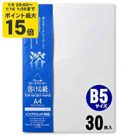 トップシークレットペーパー B5 30枚入 インクジェット用和紙【大直】[ONA] インクジェット コピー用紙 プリンタ用紙 印刷用紙 手紙 レター 挨拶状 あいさつ状 礼状 招待状 冠婚葬祭 フォーマル