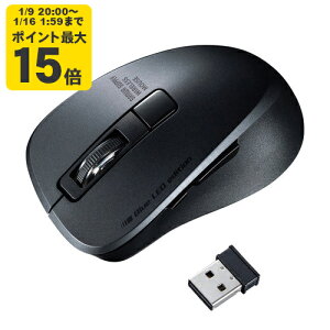 �É����C�����X�u���[LED�}�E�X�i5�{�^���E�u���b�N�j �T�����T�v���C�yMA-WBL153BK�z[SAN]