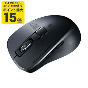 �É�Bluetooth 5.0 �u���[LED�}�E�X�i5�{�^���E�u���b�N�j �T�����T�v���C�yMA-BTBL155BK�z[SAN]