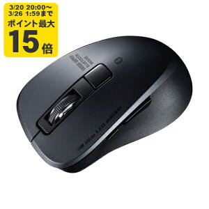 �É�Bluetooth 5.0 �u���[LED�}�E�X�i5�{�^���E�u���b�N�j �T�����T�v���C�yMA-BTBL155BK�z[SAN]