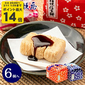 桔梗信玄餅 6個入り (布袋入り) 桔梗屋 しんげんもち きな粉 黒蜜 餅菓子 山梨 お土産 山梨銘菓 和菓子 ギフト お返し お祝い お供え 贈答 ご当地 置き配不可【沖縄・離島配送不可】 [KI]