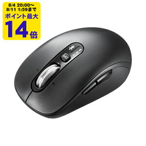 �É�Bluetooth�}�E�X�i�`���g�z�C�[���E�����X�N���[���j �c�����̍����X�N���[���ƁA���E�ɃX�N���[���ł���`���g�z�C�[���𓋍ڂ���Bluetooth�}�E�X�B�yMA-BBS529BK�z�T�����T�v���C [SAN]