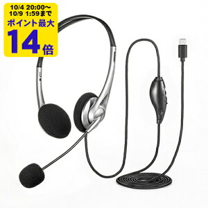 USB TypeC�w�b�h�Z�b�g ����̑������E���ɂ����P��w�����}�C�N���̗p����Type C�w�b�h�Z�b�g�B�yMM-HSTC03SV�z�T�����T�v���C [SAN]