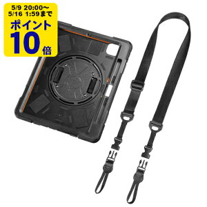 �_5/9 20���` �|�C���g10�{�^ iPad Pro 11�C���`�iM4/2024�j�p�ϏՌ��P�[�X�i�u���b�N�j�yPDA-IPAD1717BK3�z�T�����T�v���C [SAN]