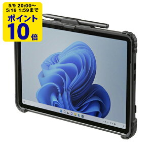 �_5/9 20���` �|�C���g10�{�^ Microsoft Surface Pro 12�C���`�p�ϏՌ��P�[�X�i�V�����_�[�x���g�t���E�u���b�N�j�yPDA-SF13BK�z�T�����T�v���C [SAN]