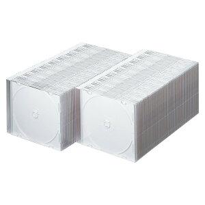 Blu-ray�EDVD�ECD�P�[�X�i�X�����^�C�v�E100���Z�b�g�E�z���C�g�j�yFCD-PU100MWN�z�T�����T�v���C [SAN]