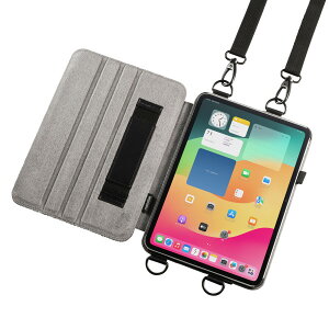 iPad Pro 11�C���`�iM4/2024�j�p�X�^���h�E�x���g�t���P�[�X�i�u���b�N�j�yPDA-IPAD1712BK2�z�T�����T�v���C [SAN]