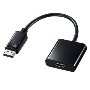 DisplayPort-HDMI�ϊ��A�_�v�^�i�u���b�N�E�P�[�u����14cm�j�yAD-DPPHD01�z�T�����T�v���C [SAN]