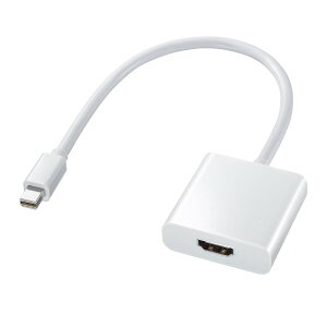 Mini DisplayPort-HDMI�ϊ��A�_�v�^(�z���C�g�E�P�[�u����20cm)�yAD-MDPHD04�z�T�����T�v���C [SAN]