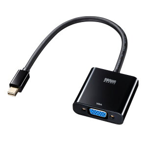 Mini DisplayPort-VGAI�ϊ��A�_�v�^�i�P�[�u����20cm�E�u���b�N�j�yAD-MDPV02�z�T�����T�v���C [SAN]
