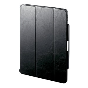 iPad Air 13�C���`�iM2/2024�j�p�^�b�`�y�����[�|�P�b�g�t���P�[�X�i�u���b�N�j�yPDA-IPAD2114BK�z�T�����T�v���C [SAN]