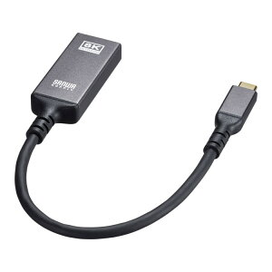 USB Type C-HDMIϊA_v^(8K/60Hz/HDRΉ) DisplayPort AltmodeɑΉType-C|[gHDMI(8K/60Hz/HDRA4K/120Hz/HDR)ɕϊfo͂łϊA_v^ByAD-ALCHDR03zTTvC [SAN]