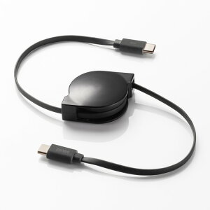 USB2.0 Type-C �����P�[�u�� PD60W�@�u���b�N �R���p�N�g�Ɏ��[�\�Ȋ�����莮��USB2.0 Type-C�P�[�u���BPD60W�Ή��B�yKU-CCP60M08BK�z�T�����T�v���C [SAN]