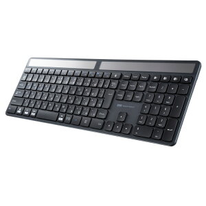 �\�[���[�[�dBluetooth�L�[�{�[�h �����̖�����ŏ[�d�ł���d�r�������s�v�ȃ\�[���[�p�l������Bluetooth�L�[�{�[�h�ySKB-BTEC1BK�z�T�����T�v���C [SAN]