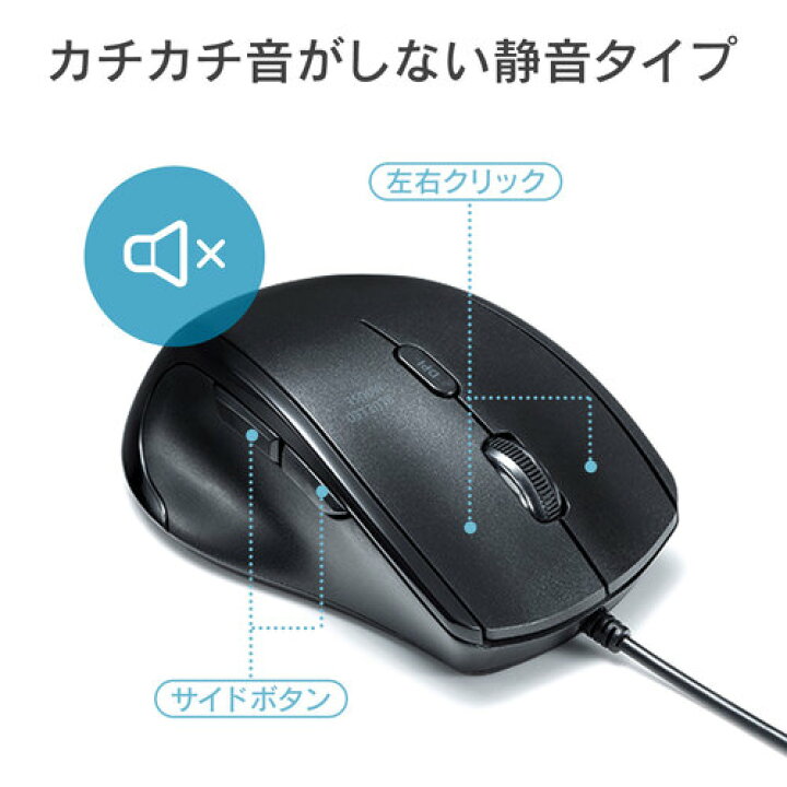 10220円 2022 新作 サンワサプライ Bluetooth 5.0 ブルーLEDマウス ブラック MA-BTBL162BKX5