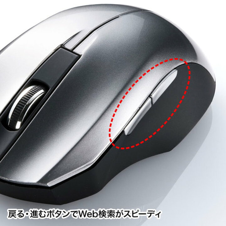 楽天市場 静音ワイヤレスブルーledマウス サンワサプライ Ma Wbl33s San プリンタインクのジットストア
