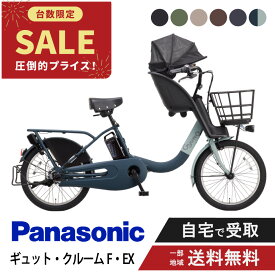 【特価】 電動自転車 電動アシスト自転車 パナソニック Panasonic ギュット・クルームF・EX FHE031 20インチ 2026 gyutto ぎゅっと