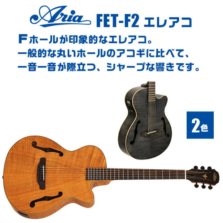 楽天市場】アコースティックギター エレアコ Aria FET-F2 (アリア 