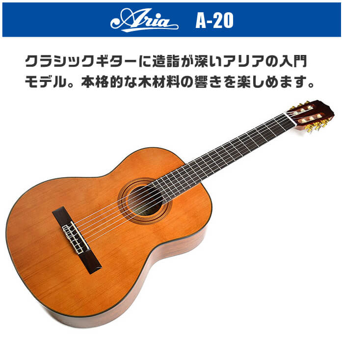 楽天市場】クラシックギター ARIA A-20 (アリア シダー材 単板