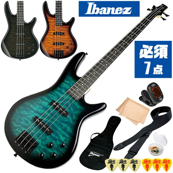 楽天市場】ベース 初心者セット Ibanez GSR280QA 入門 (必須7点 