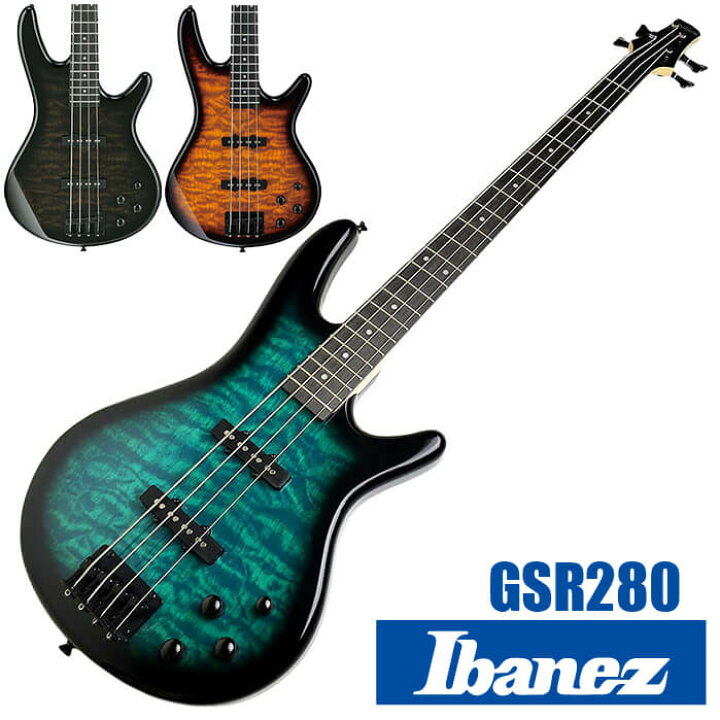 楽天市場】ベース Ibanez GSR280QA (アイバニーズ エレキベース 