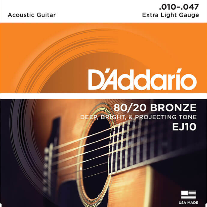 【楽天市場】アコースティックギター 弦 Daddario EJ10 (010-047