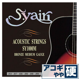 アコースティックギター 弦 S.ヤイリ SY-1000M S.yairi ギター 弦 ブロンズ ミディアム