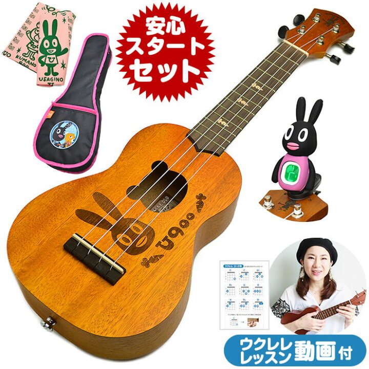 楽天市場】ウクレレ 初心者 セット aNueNue aNN-US マホガニー材 単板 