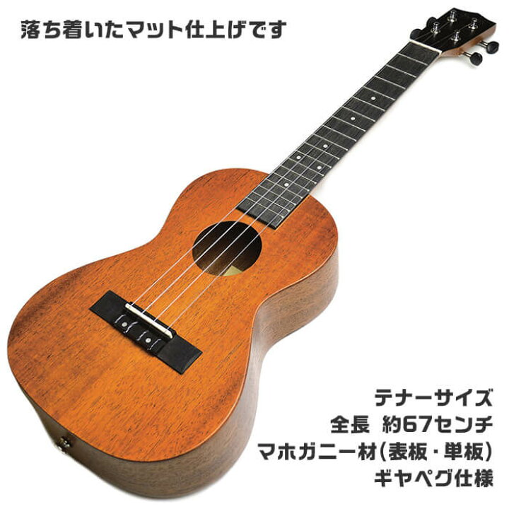 楽天市場】ウクレレ 初心者セット S.ヤイリ YU-T-03MTS マホガニー材 