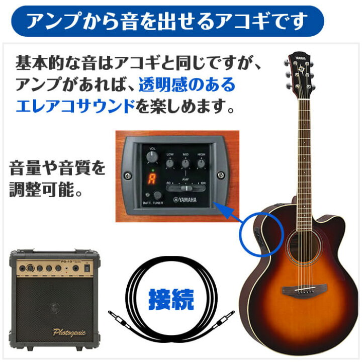 楽天市場】ヤマハ アコースティックギター エレアコ YAMAHA CPX600 : ジャイブミュージック