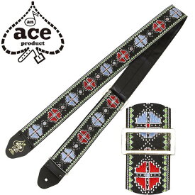 ギター ストラップ D'Andrea Ace Guitar Straps ACE-12 -Crossroads- (エレキ アコースティックギター ベース) エース ストラップ