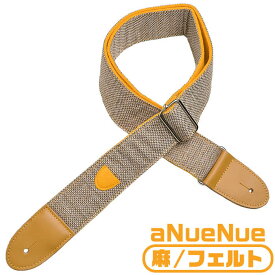 ギター ストラップ (エレキ アコースティックギター ベース) aNueNue Bird Strap aNN-BS2 ORG 麻素材 アヌエヌエ オレンジ 橙
