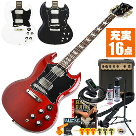 エレキギター 初心者セット ブリッツ by アリアプロ2 BSG-STD 16点 SG タイプ ギター 入門 セット