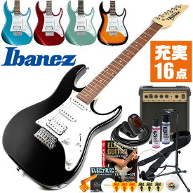 エレキギター 初心者セット アイバニーズ GRX40 入門 (充実16点) Ibanez ストラトタイプ