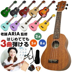 ウクレレ 初心者 セット 入門 小さい コンパクト ボディ ソプラノ サイズ マイカイ MKU-1 （選べる ケース付2点 動画付5点 スタンドまで付く8点セット） 手が小さくても大丈夫 かわいい 子供 キッズ 男の子 女の子 プレゼント ギフト 楽器