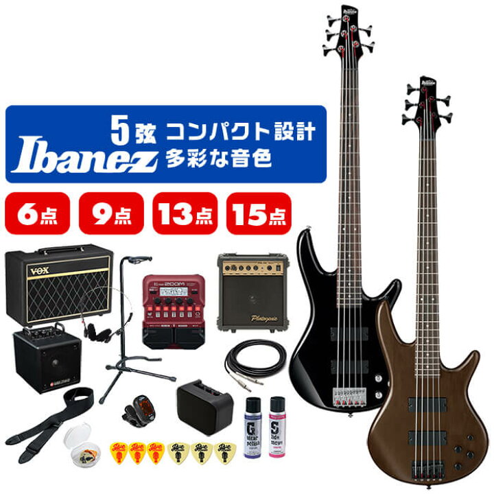 楽天市場】エレキベース 5弦 初心者 セット IBANEZ GSR205 GSR205B  