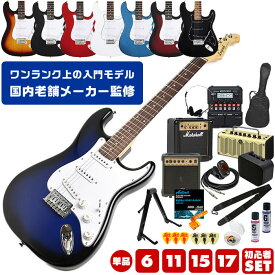 エレキギター 初心者 セット ストラトキャスター タイプ レジェンド by アリアプロ2 LST-Z エレキ 単品 入門 6点～17点 初心者セット