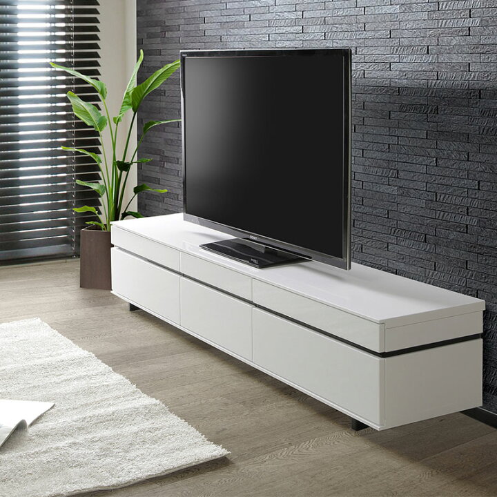 楽天市場】テレビボード ロータイプ 白 TV台 ローボード テレビ台 幅 