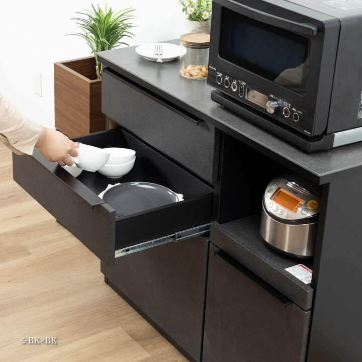 楽天市場】キッチンカウンター テーブル 100cm 石目調 セラミック 天板 