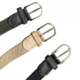 【送料無料】ベルト メンズ メッシュベルト PUレザー フェイクレザー レザーベルト 編みベルト 編み込み 伸びるベルト ストレッチ 無地 お洒落 カジュアル ファッション小物 オールシーズン 夏新作 JOLNN